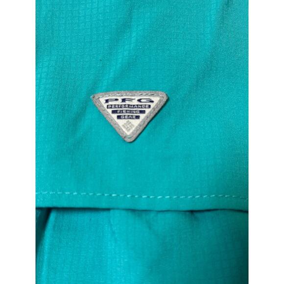 COLUMBIA SPORTSWEAR Kids/Girls PFG long sleeve shirt; Green/Teal, size XS(6- 6X) - Picture 6 of 14